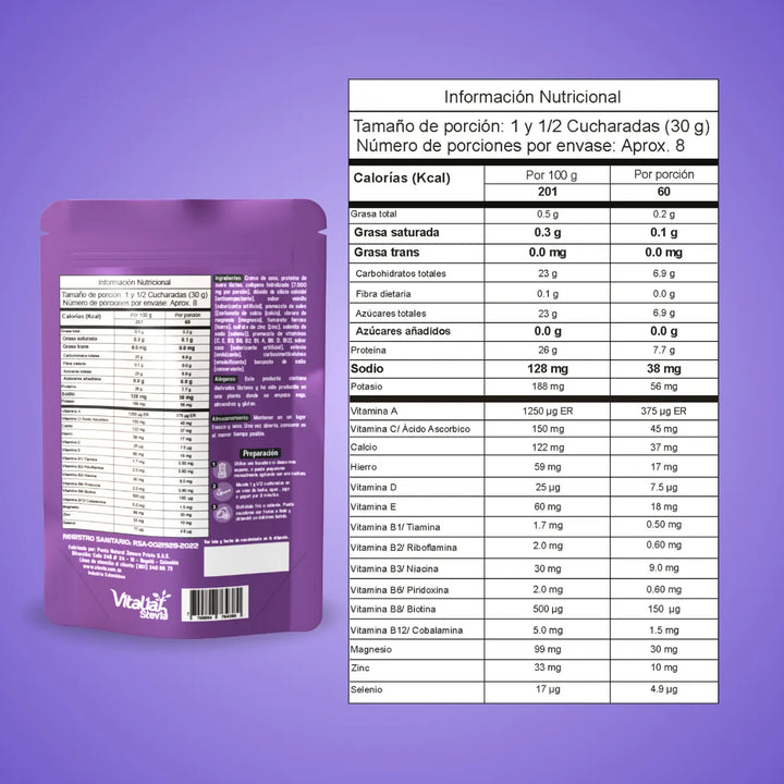 Combo Té Chai Vitaliah 1200g + Doypack Colágeno Vainilla - Imagen 5