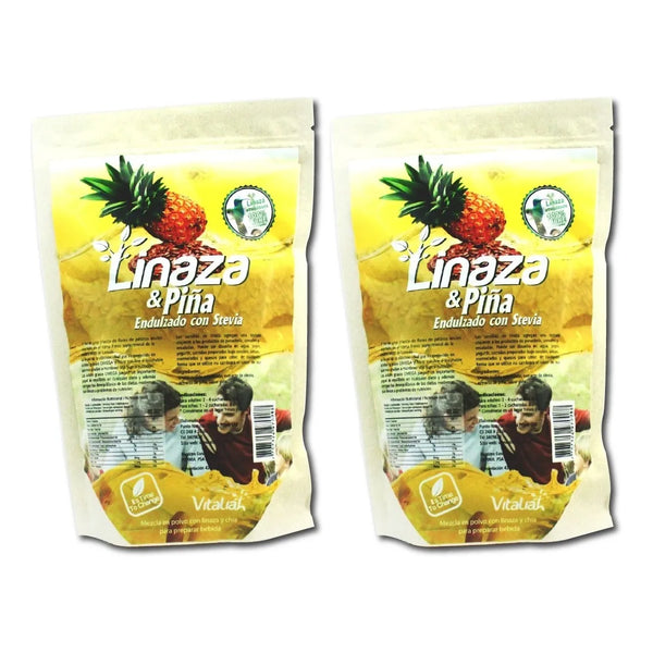 Kit X2 Linaza Y Piña Vitaliah Fibra Natural - Imagen 1