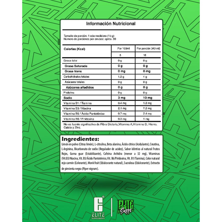 8 En V Pre-workout - G A $211 Frutos Rojos - Imagen 7