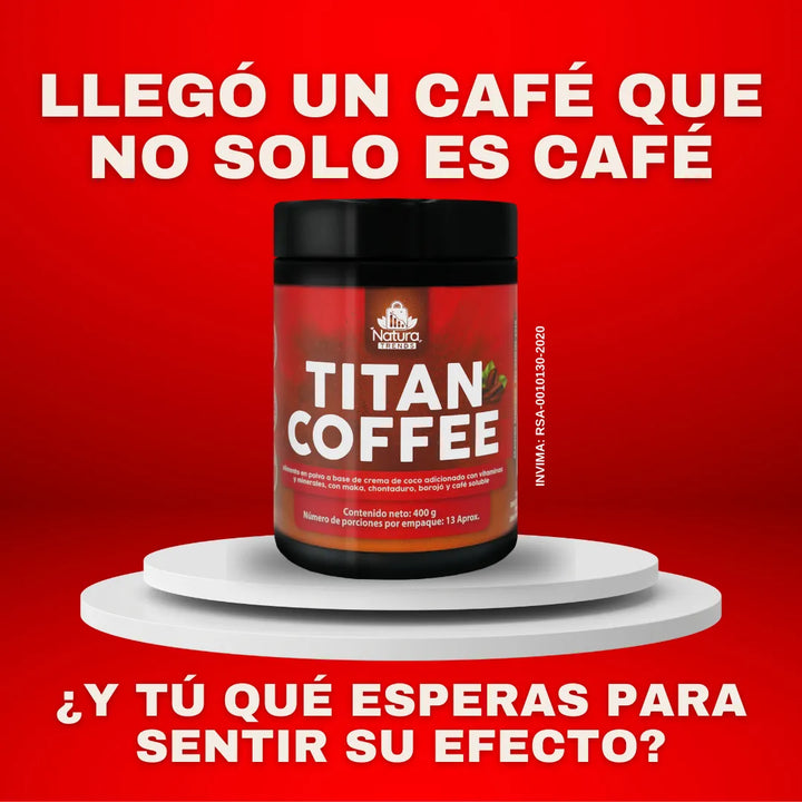 Titan Coffee Capuchinno Instantaneo Potenciador Libido Energia 400gr - Imagen 2
