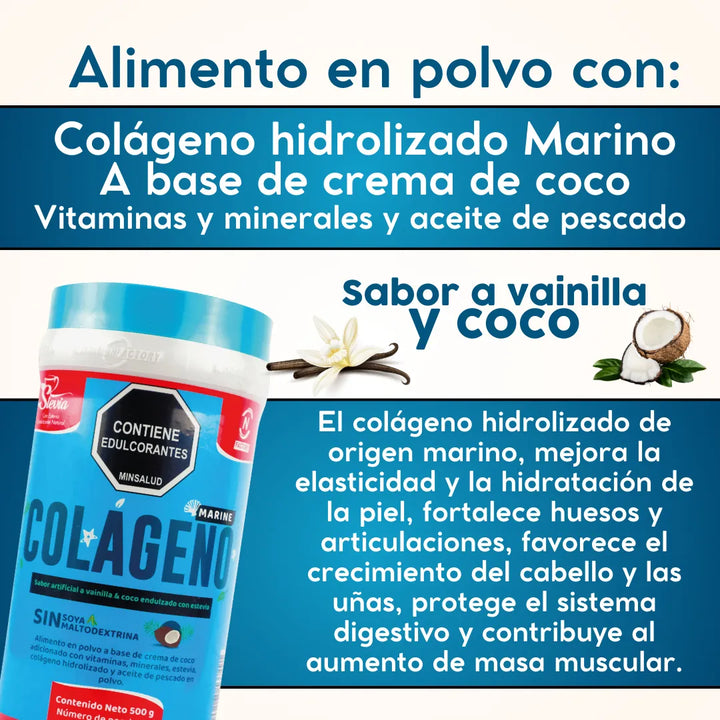Kit X3 Colágeno Marino Nutrition Factory + Endulzante Monksweet 30ml - Imagen 4
