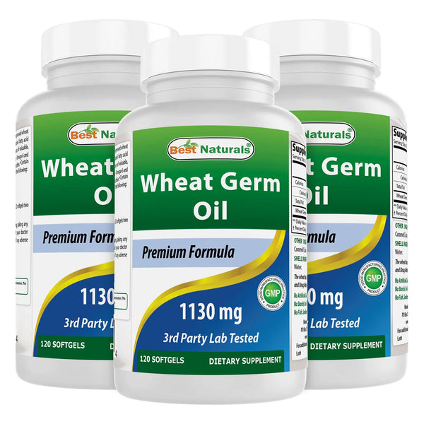 Aceite De Germen De Trigo 1130 Mg 120 Capsulas Blandas Piel Radiante Y Salud Cardiovascular