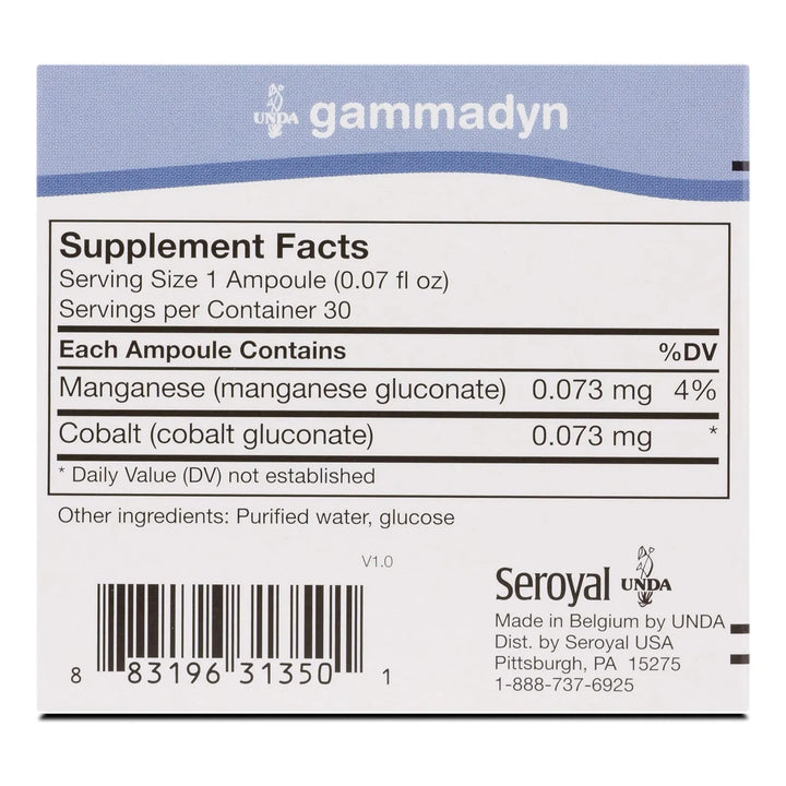 Gammadyn Manganeso Y Cobalto 30 Ampollas Oligoelementos Esen - Imagen 2