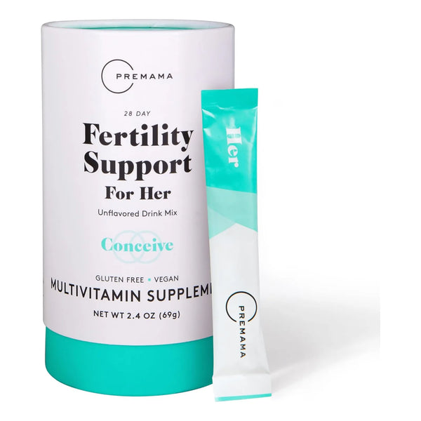 Bebida Fertilidad Mujer Inositol Folato Vitamina B12 28 Porc - Imagen 1