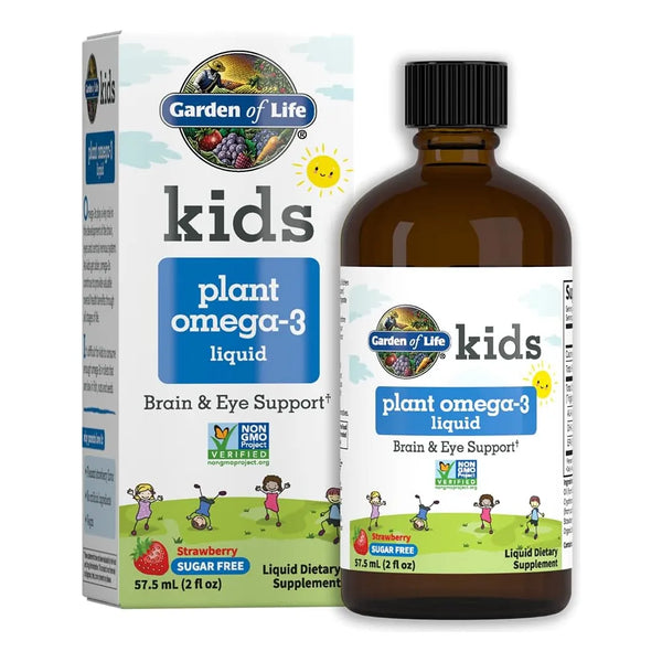 Aceite De Omega 3 Ala Dha Epa Para Niños Líquido Sabor Fresa - Imagen 1