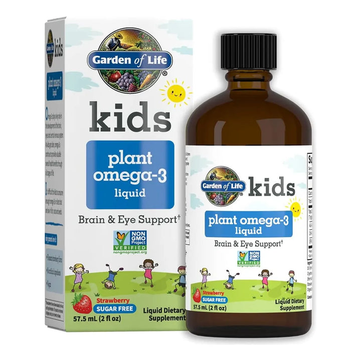 Aceite De Omega 3 Ala Dha Epa Para Niños Líquido Sabor Fresa - Imagen 1