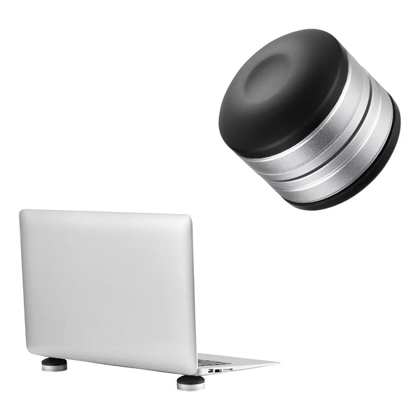 Almohadillas Elevadoras Para Laptop Soporte Ventilación Colo Negro / Plateado - Imagen 1