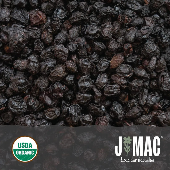Baya De Saúco Seca Orgánica 453 G Certificada Usda A Granel - Imagen 2