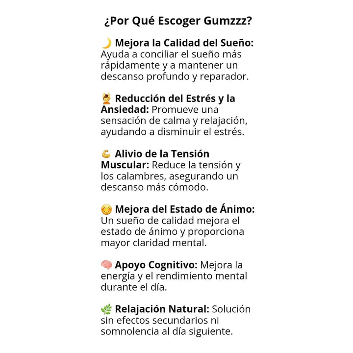 Gomas Magnesio Zinc Sueño Profundo Dormir - Imagen 7