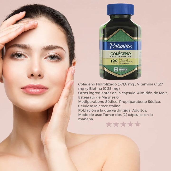 Colágeno Hidrolizado + Biotina - Unidad Piel Cabello Uñas Natural - Imagen 7