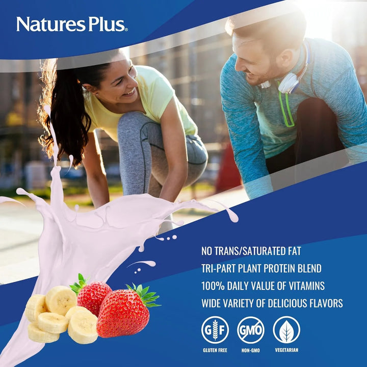 Batido De Fresa Y Plátano Con Proteína De Espirulina En Polv - Imagen 3