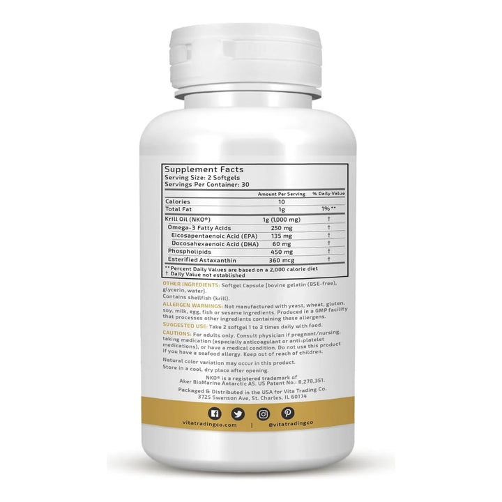 Aceite De Krill Antártico Puro 100 Mg Con Astaxantina Epa Dh - Imagen 7