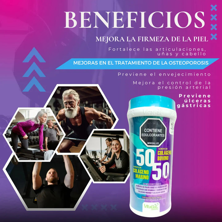 Vitaliah Colágeno Hidrolizado Marino Y Bovino 700g - Imagen 3