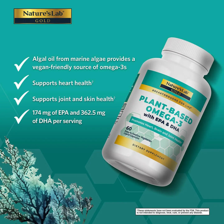Cápsulas Líquidas Omega 3 A Base De Plantas 60 Unidades - Imagen 2