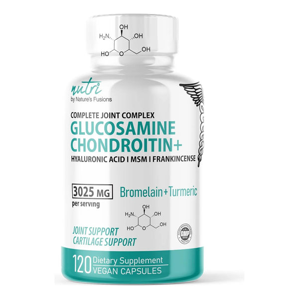 Cápsulas De Glucosamina Condroitina Msm Cúrcuma Y Boswellia - Imagen 1