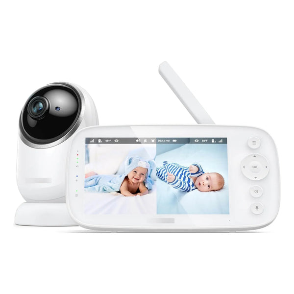 Monitor De Video Para Bebés NovaView Pantalla 5 Pulgadas 1080P Visión Nocturna Y Baja Radiación