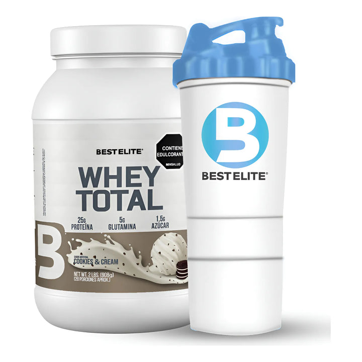100% Whey Total 2 Libras De Best Elite 2lb 2 Lb Proteina Limpia Pure Protein Gold - Imagen 1