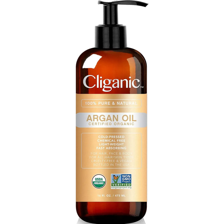 Aceite De Argan Cliganic Organico 100% Puro 473 Ml - Imagen 1