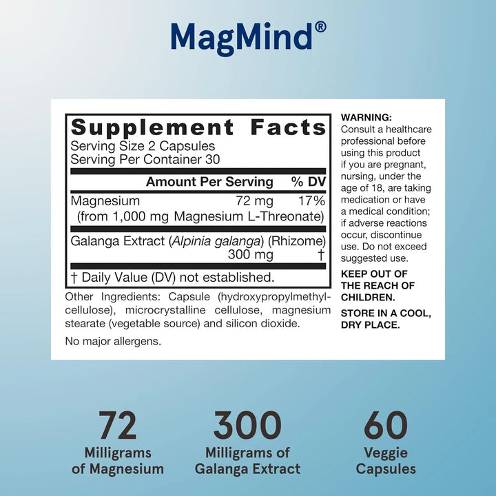 Cápsulas Magmind Productividad Magtein 1.14 G Y Enxtra 300 M - Imagen 3