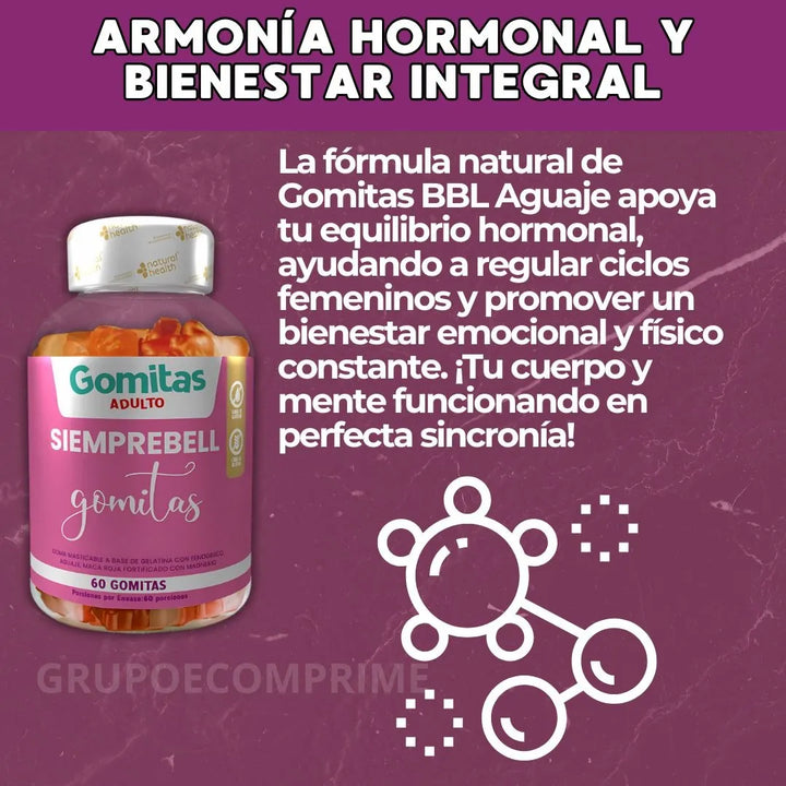 Gomitas Bbl Aguaje Maca Fenogre Frutal - Imagen 6