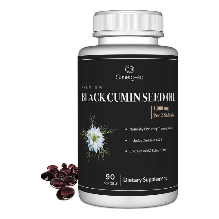 Cápsulas De Aceite De Semilla De Comino Negro 1000 Mg Porció - Imagen 6