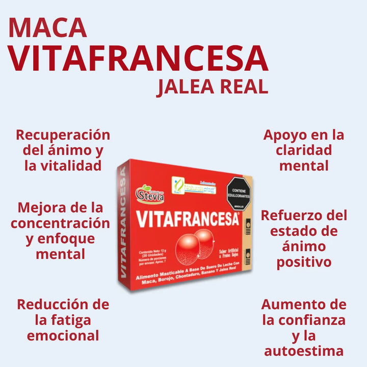 Vitafrancesa Maca Jalea Real Frutos Rojos - Imagen 6