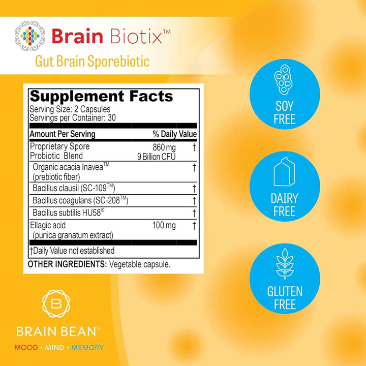 Probiótico Prebiótico Esporas Intestinales Cerebrales 30 Por - Imagen 4