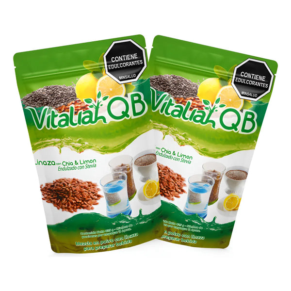 Combo X2 Linaza Vitaliah Qb Chía Limón | Fibra Natural - Imagen 1