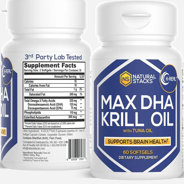 Cápsulas De Aceite De Krill Antártico 60 Unidades Apoyo Card - Imagen 1