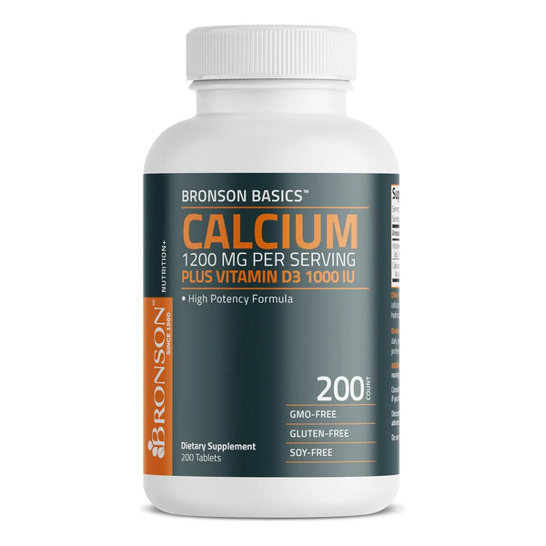 Calcio 1200 Mg Vitamina D3 1000 Ui Fórmula Alta Potencia 200 - Imagen 1
