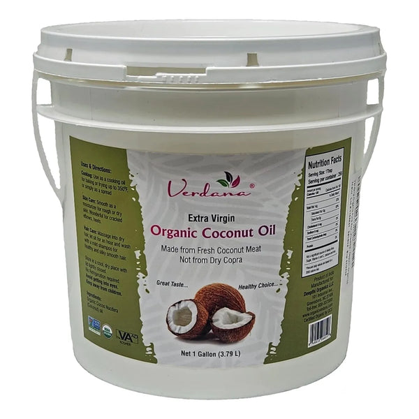 Aceite De Coco Extra Virgen Orgánico Verdana Prensado En Frío 1 Galón