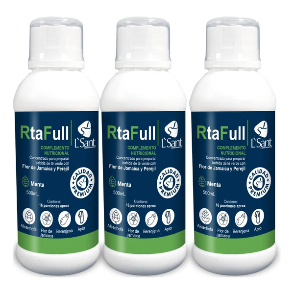 3 Rta Full Drenador Hepatico- Sabor Menta - Imagen 1