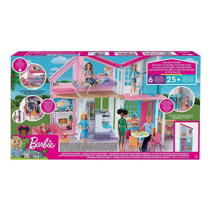Casa De Muñeca Barbie Malibu House Playset + 25 Accesorios Color Rosa - Imagen 5