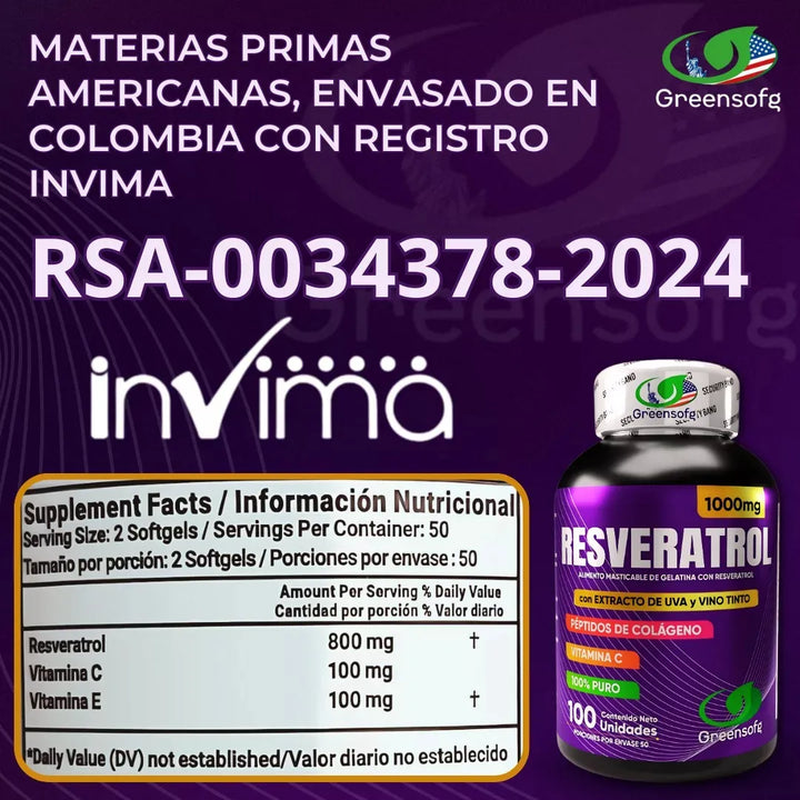 Resveratrol + Ashwagandha Capsulas Invima Original - Imagen 8