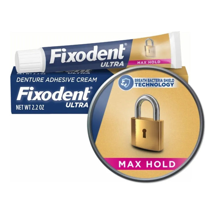 Adhesivo Dental Fixodent Ultra Max Hold 62 Gramos Paquete 7 - Imagen 2