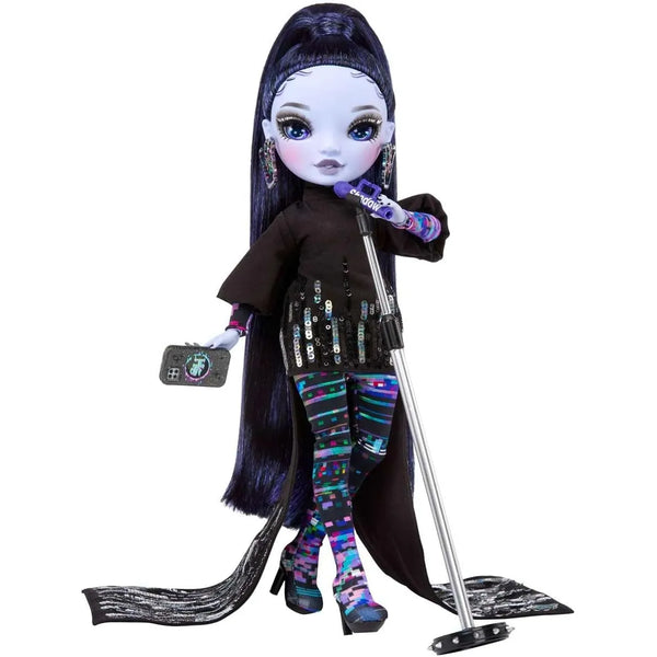 Muñeca Rainbow High Shadow High Reina Glitch Crowne Morada Con Accesorios