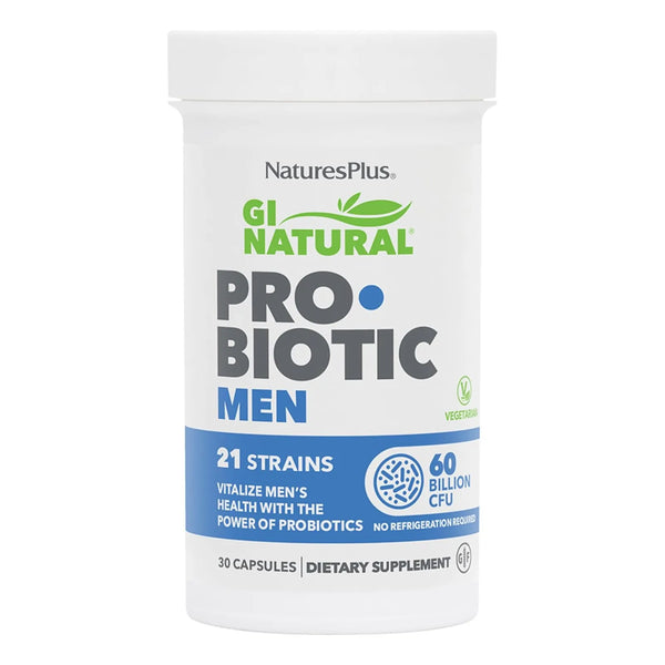 Capsulas Probióticas Naturales Para Hombres 30 Unidades Salud Digestiva Y Próstata