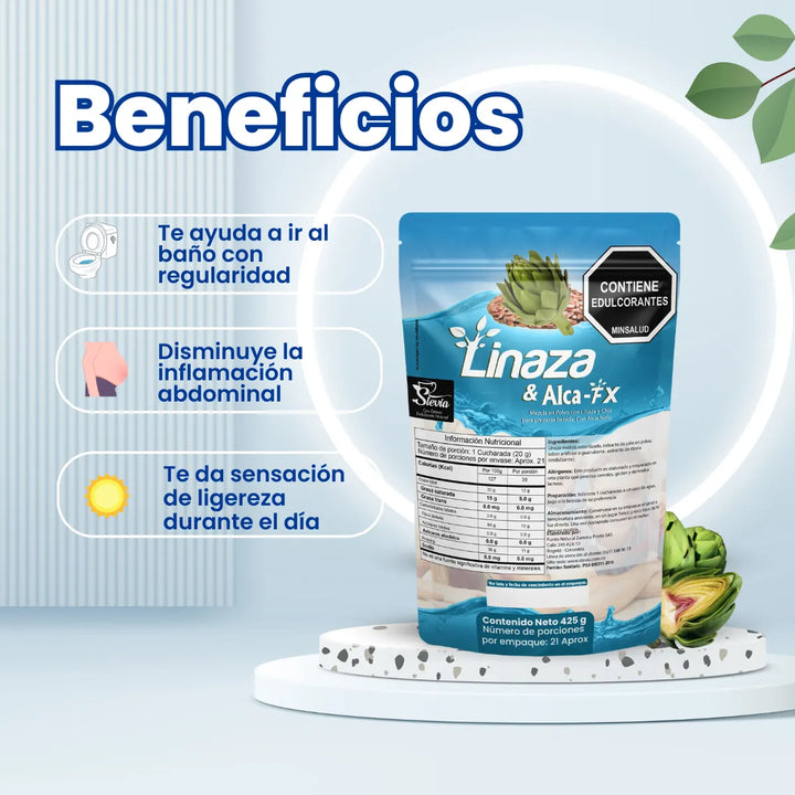 Kit X2 Linaza & Alcachofa Vitaliah Fibra Natural 425g - Imagen 2