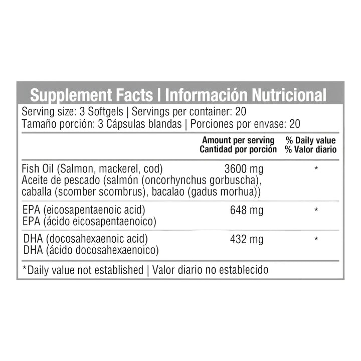 Omega 3 Healthy America + Complejo B - Imagen 3