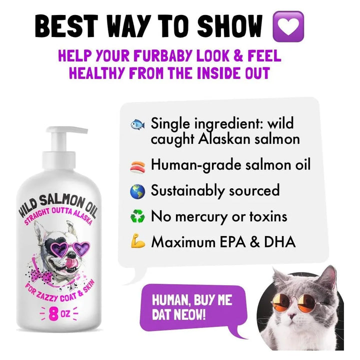 Aceite De Salmón Salvaje De Alaska Para Perros Y Gatos Omega - Imagen 4