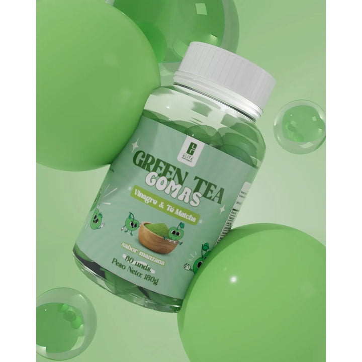 Gomas Te Verde Quemador De Gras Manzana - Imagen 4