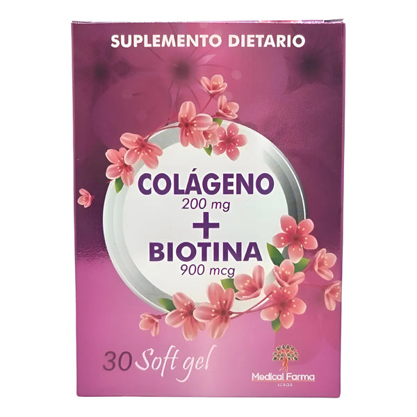 Biotina + Colágeno 30 Cápsulas Blandas Neutro - Imagen 1