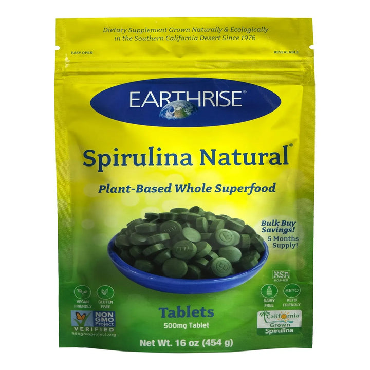 Espirulina Californiana Pura 500 Mg Alta En Vitaminas Minera - Imagen 1