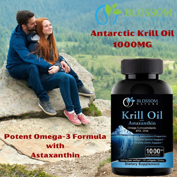 Aceite De Krill Antártico 1000 Mg Fosfolípidos Astaxantina E - Imagen 4