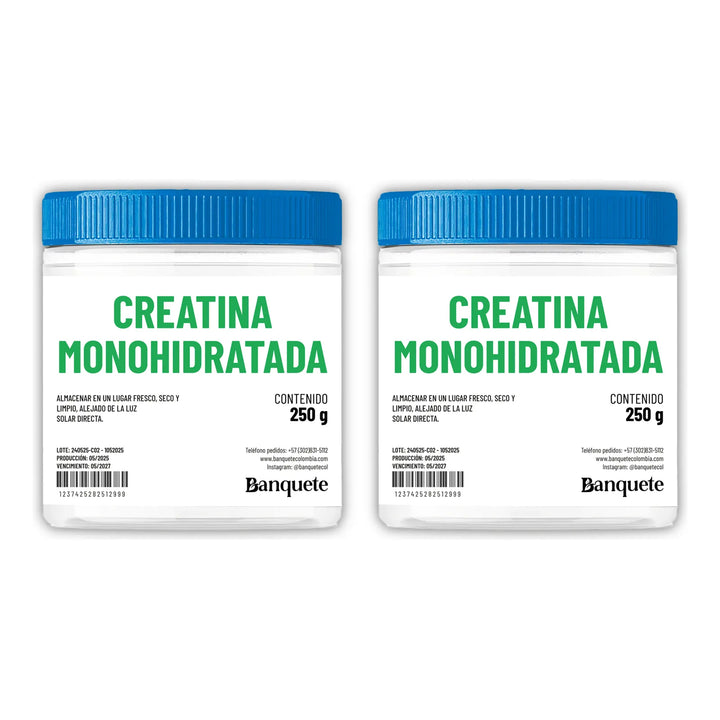 Creatina Monohidratada X2 Tarros De 250g (500g) Pura 100% - Imagen 3