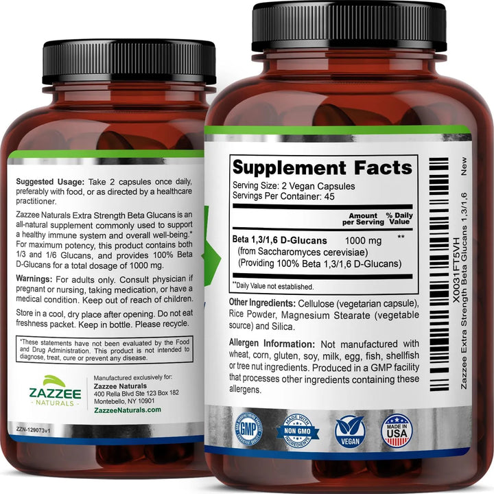 Beta Glucanos Extra Fuertes 1000 Mg 90 Cápsulas Apoya Sistem - Imagen 7