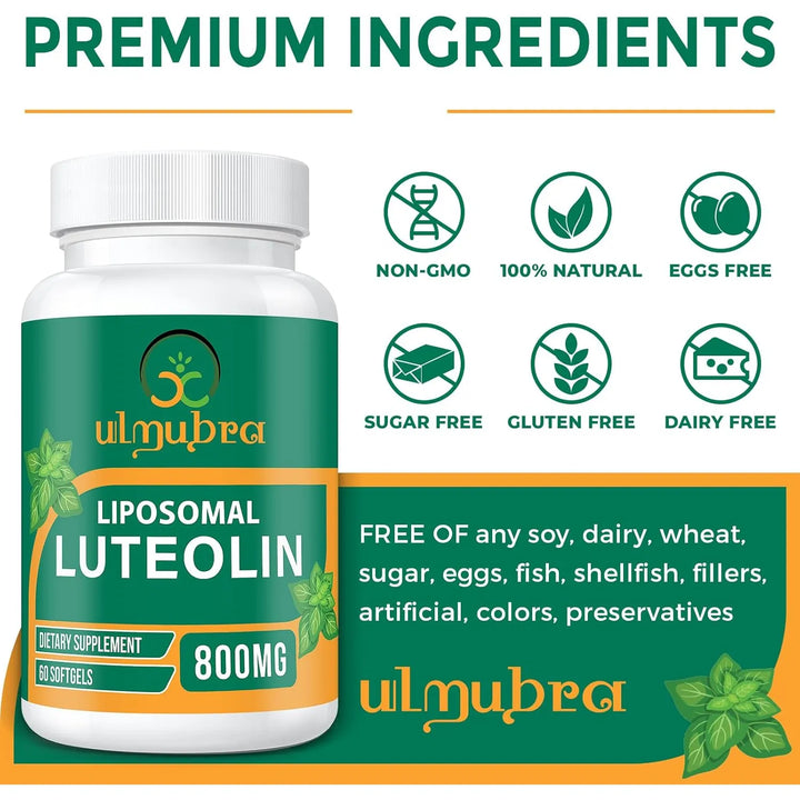 Luteolina Liposomal 800 Mg Máxima Absorción Antioxidante Cer - Imagen 6
