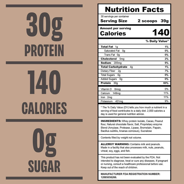 Proteína De Mantequilla De Maní Sabor Delicioso 500 Gramos C - Imagen 3