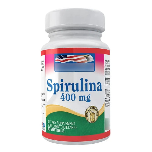 Espirulina 400mg 90 Softgels - Imagen 1