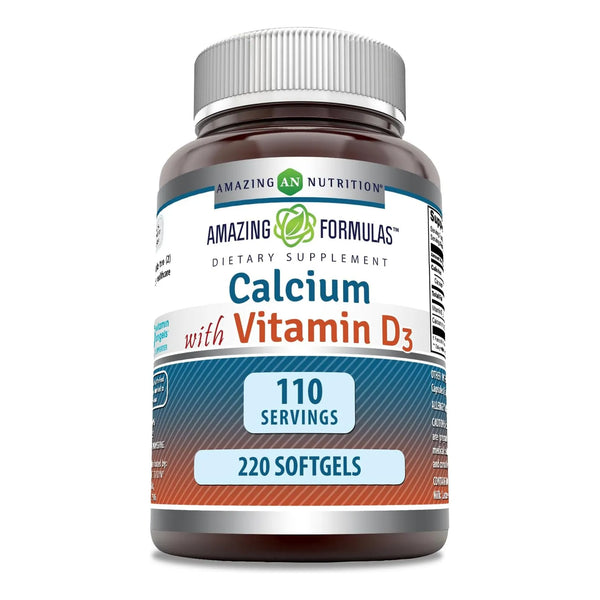 Calcio Fluido Con Vitamina D3 220 Cápsulas Blandas Aumento S - Imagen 1